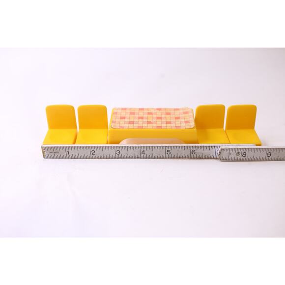 Hasbro, Weebles, Yellow Table with 4 Chairs - Picture 3 of 3